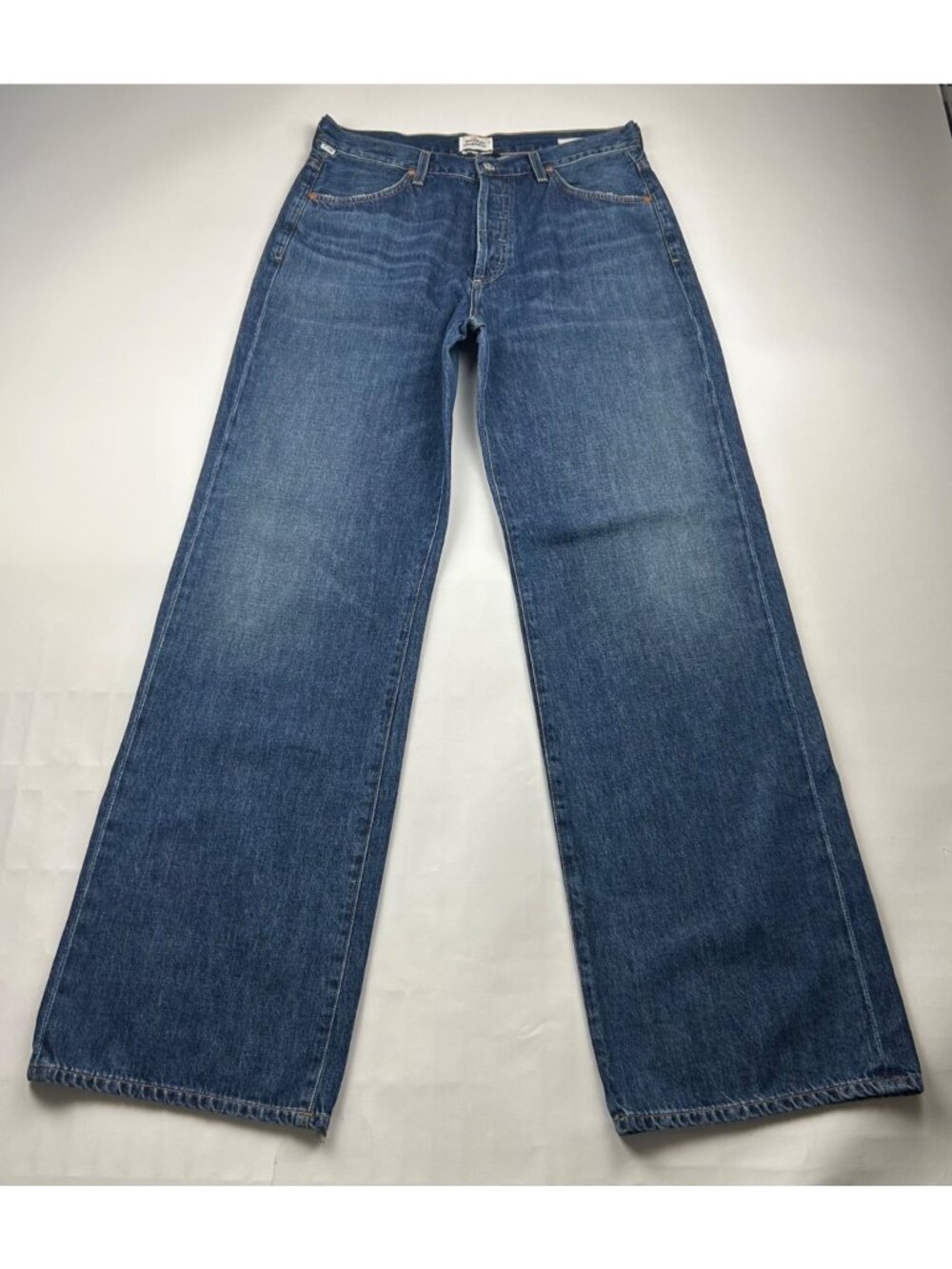 LONG Citizens of Humanity Dark Wash Denim Annina High Rise Wide Leg Jeans 29